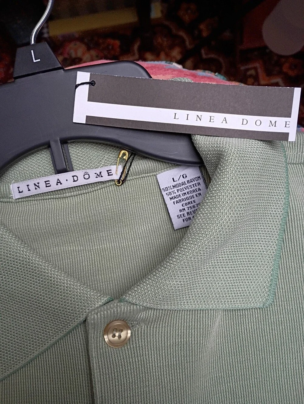 Men's Polo Shirt in Light Sage Green